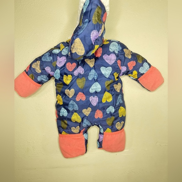 wippette 3 months baby girl snowsuit blue and pink - Picture 4 of 8